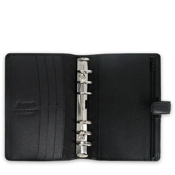 NWT FiloFAX Finsbury Black Leather Personal Organizer - Picture 3 of 16